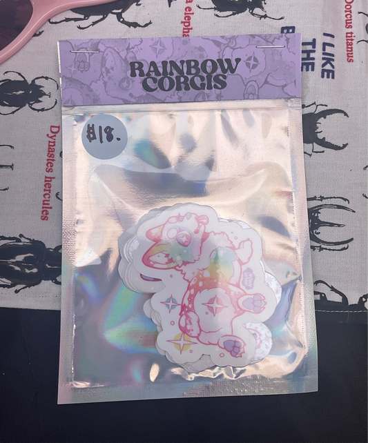 rainbow corgis ✦ sticker pack