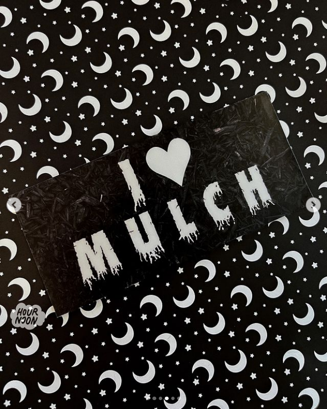 I ♡ MULCH ✦ bumper sticker