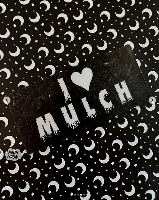 I  ♡ MULCH ✦ bumper sticker