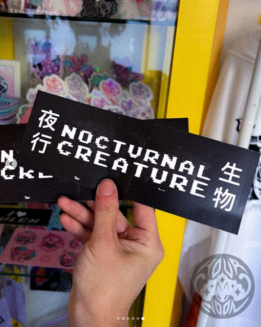 NOCTURNAL CREATURE ✦ bumper sticker