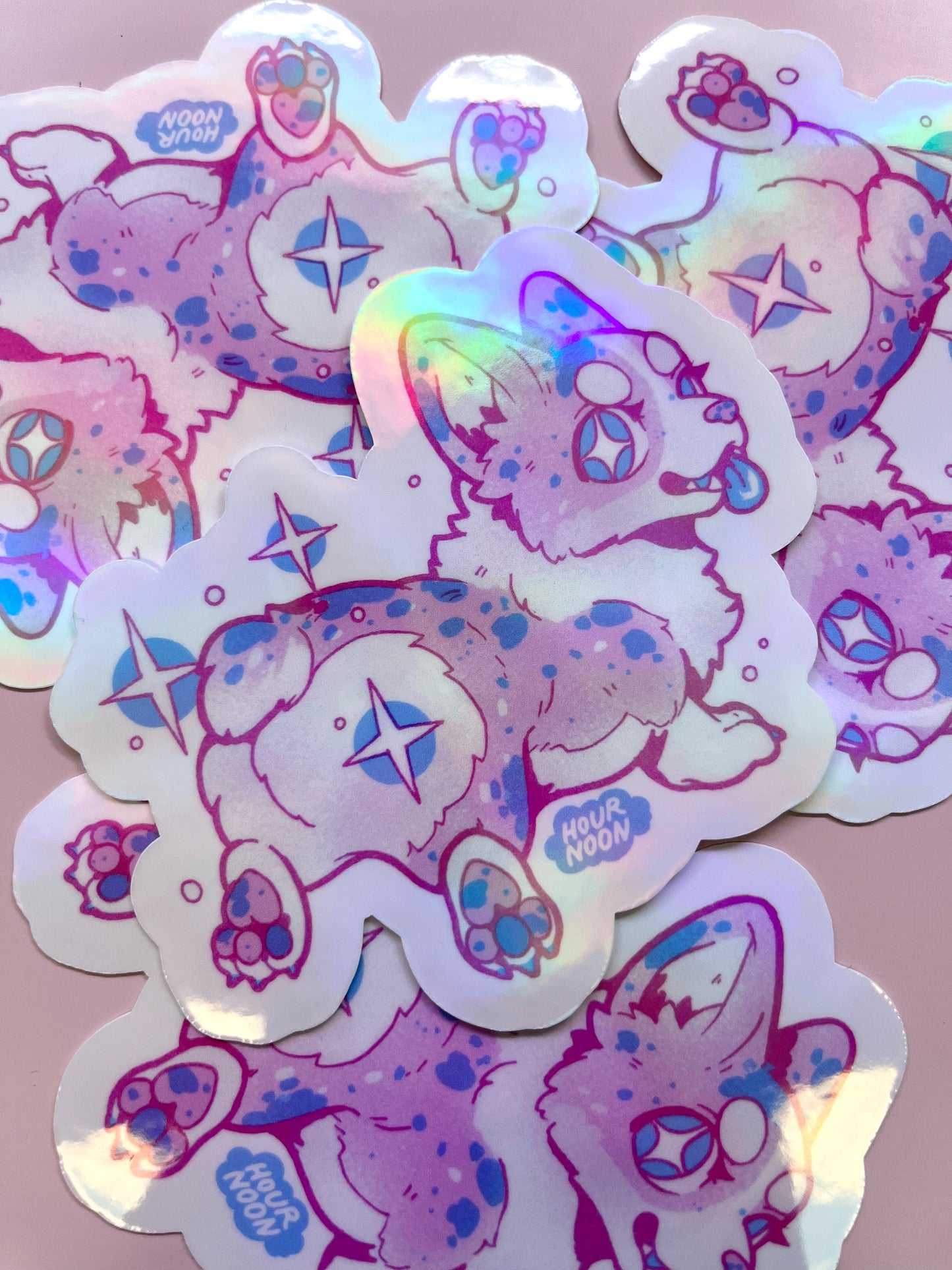 rainbow corgis ✦ stickers