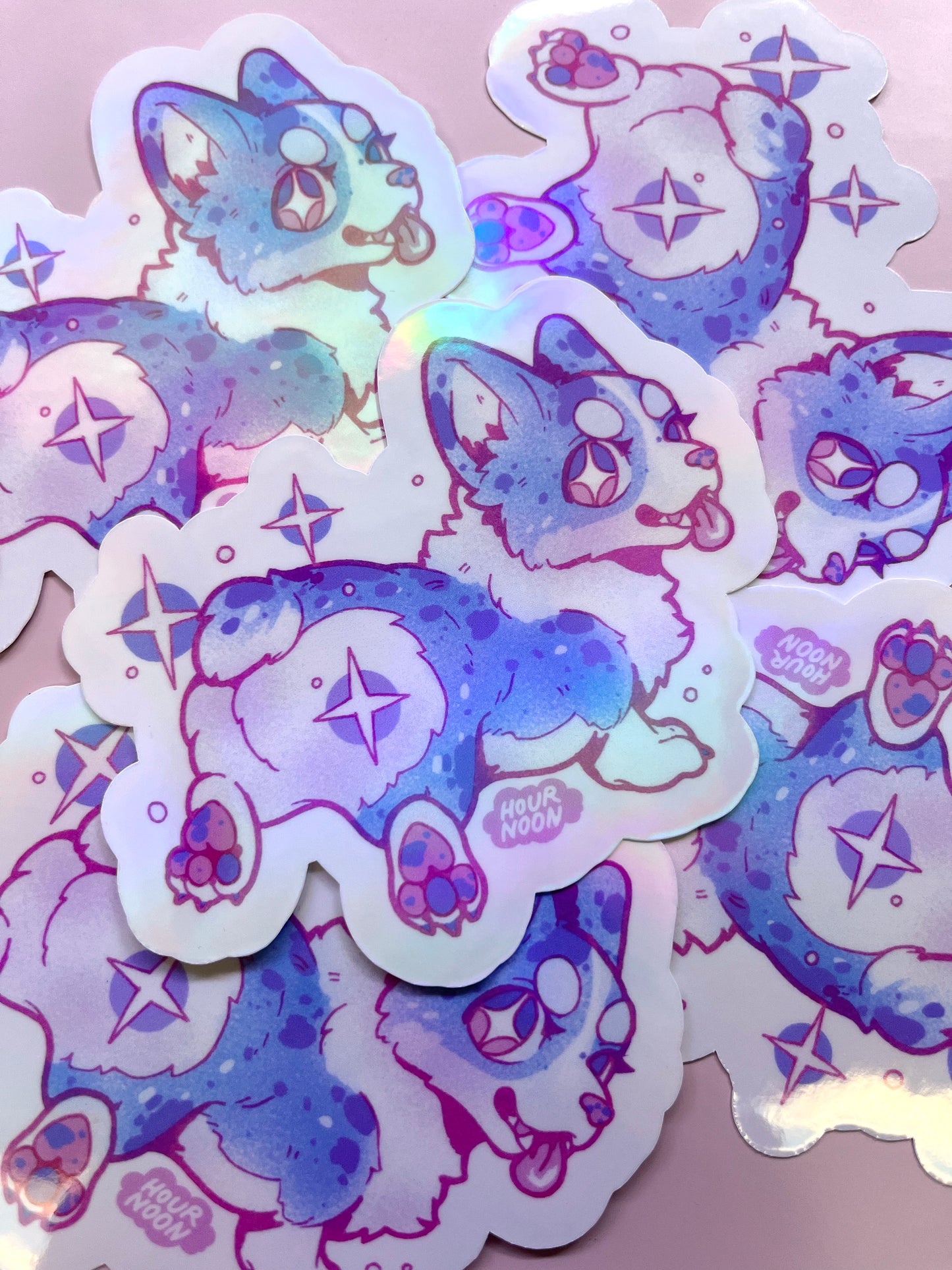 rainbow corgis ✦ stickers