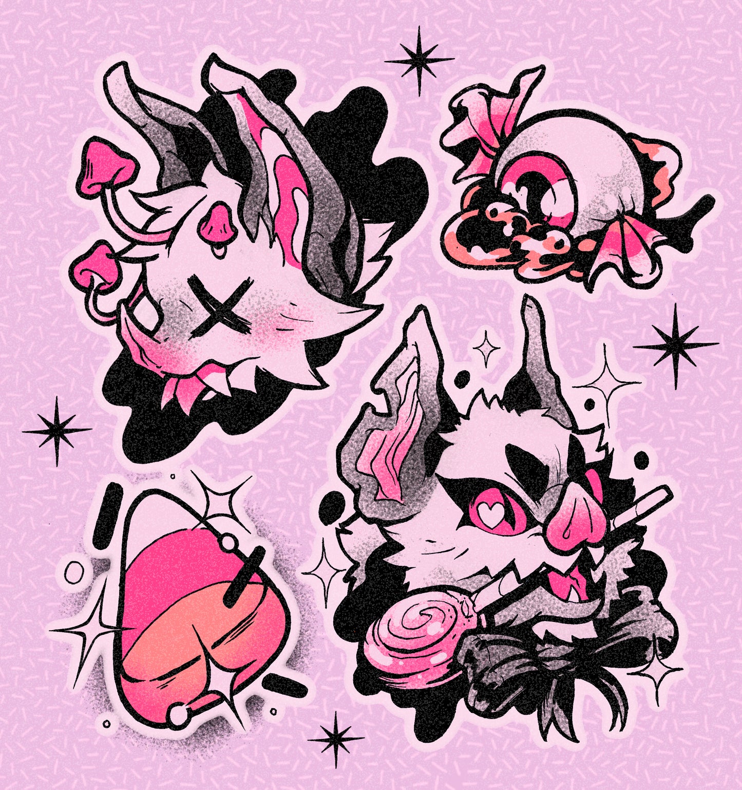 batz ✦ sticker club sheet