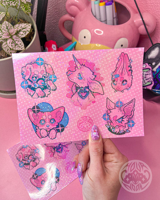 pink bytches  ✦ sticker sheet