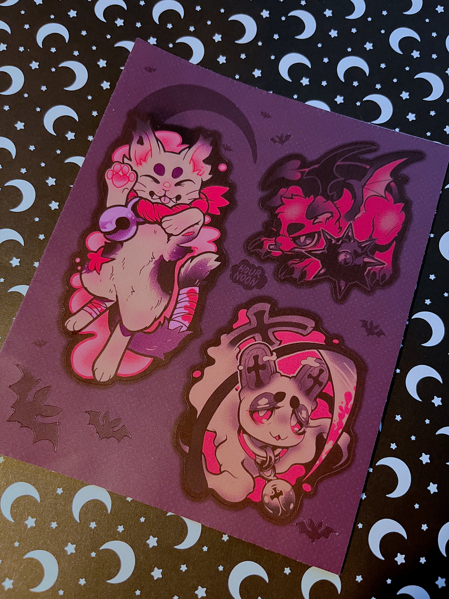 ✦ graveyard friends ✦ sticker sheet