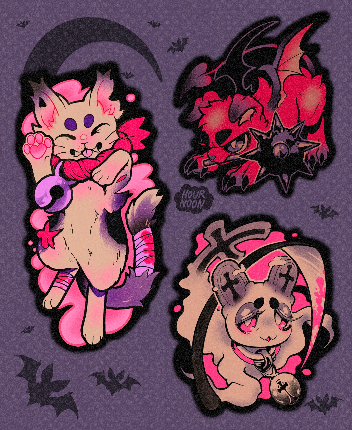 ✦ graveyard friends ✦ sticker sheet
