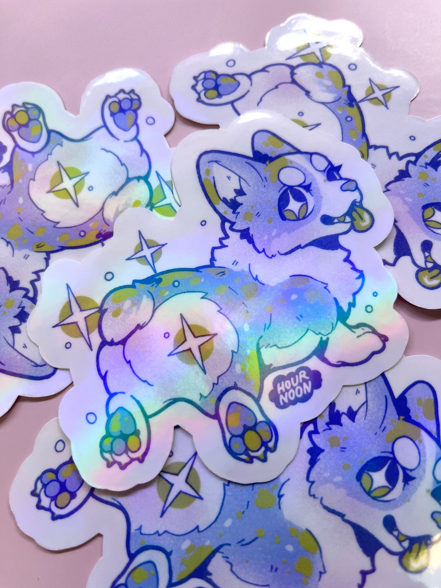 rainbow corgis ✦ stickers