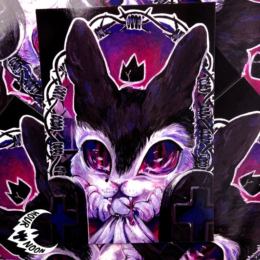 vampire bunny ✧ art print