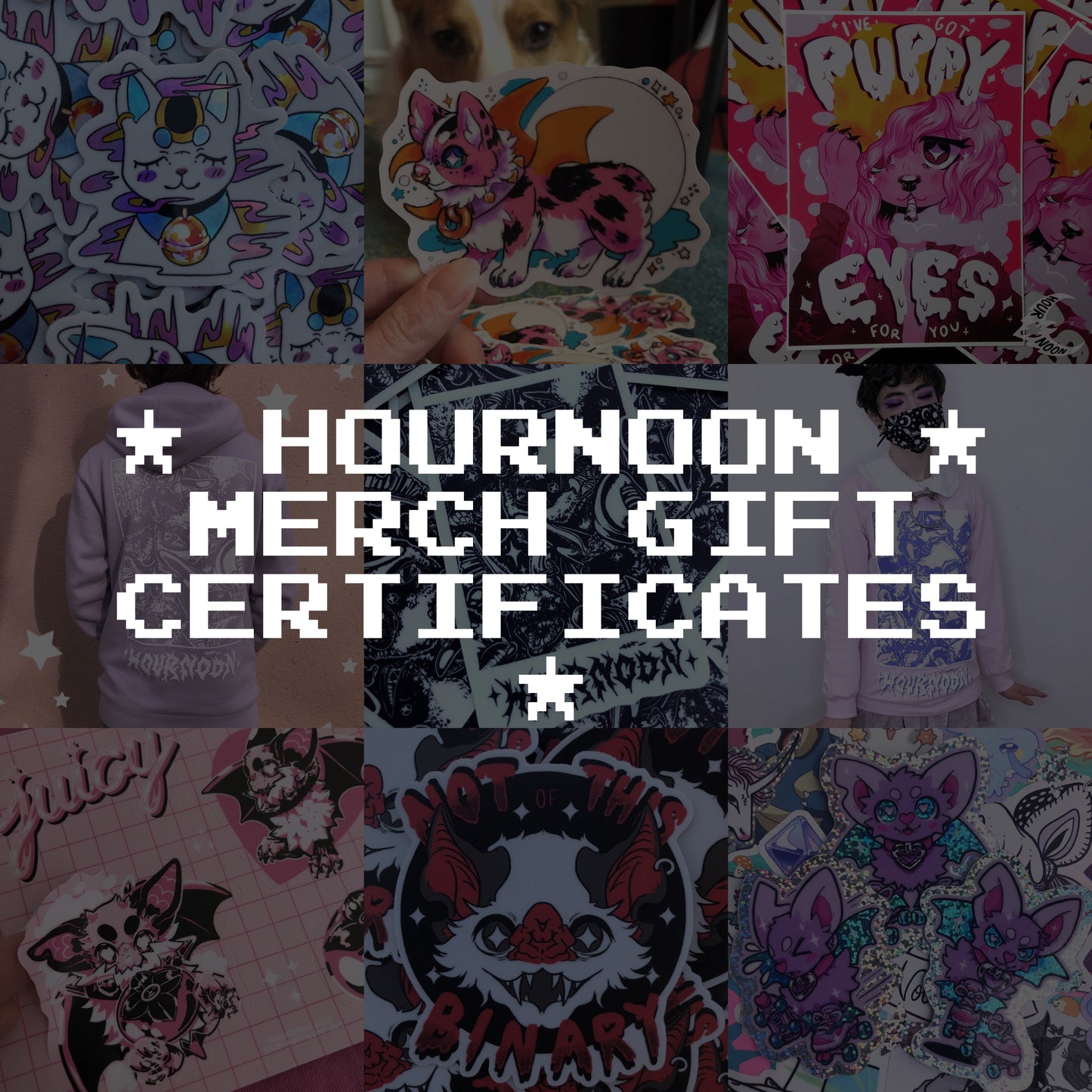 hournoon merch ♡ gift certificate